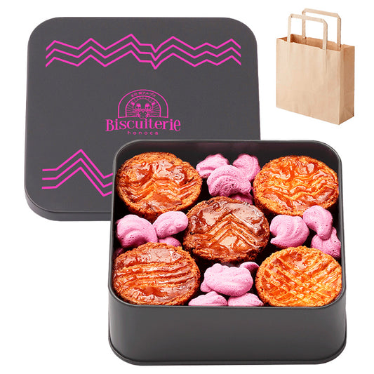 【限定NEWデザイン】絶品ガレット・ブルトンヌ アソート缶 （グレー＆ピンク）